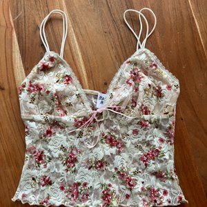 Princess Polly Lacy Floral Tank